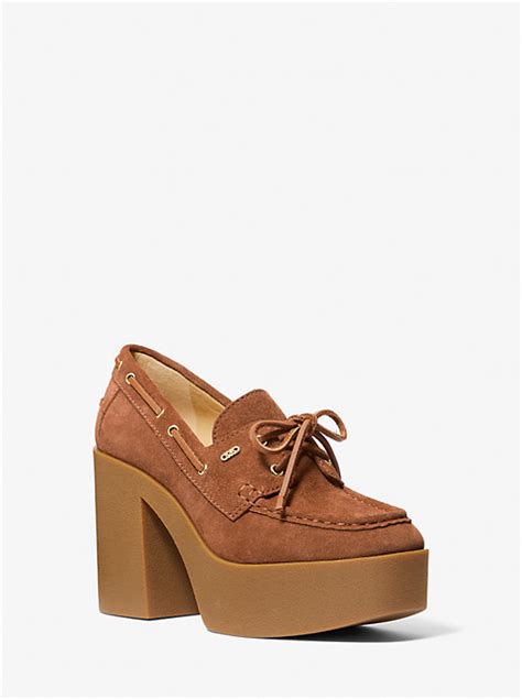 michael kors cameron|Cameron Suede Platform Loafer .